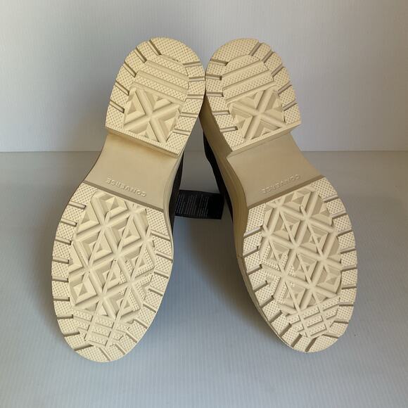 Converse Platform Heel Boots Brown Women’s 8.5 Chunky Heel Retro Style - Picture 6 of 11